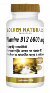 Vitamine B12 6000 mcg 180 veganistische zuigtabletten