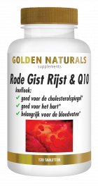Rode Gist Rijst & Q10 120 veganistische tabletten